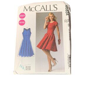 McCalls M6834 Dress Sewing Pattern Melissa Watson Size 14-22 uncut